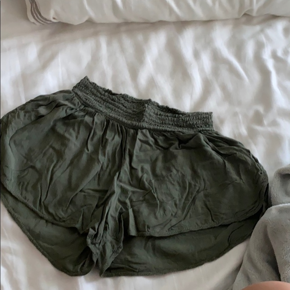 Women’s Olive Green Casual Shorts